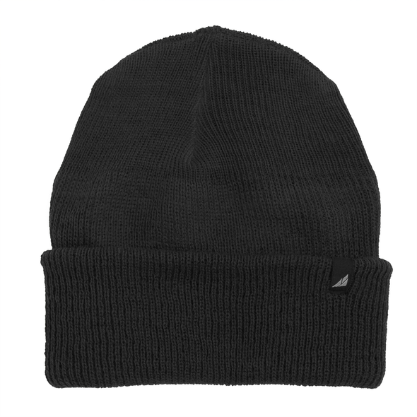Adult Versatile Wool Watch Cap in Black