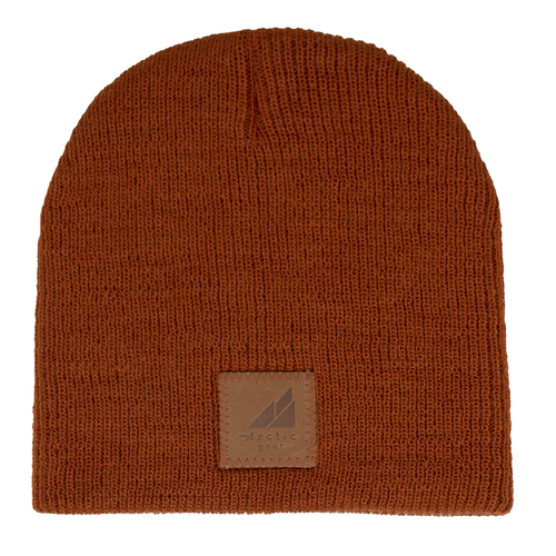 Child Acrylic/Wool Beanie in Dark Orange