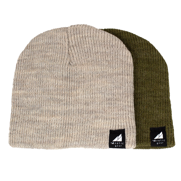 Child Acrylic/Wool Multipack - Beige and Green