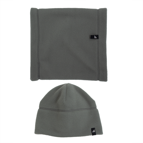 Child Fleece Cap and Gaiter Set in Green