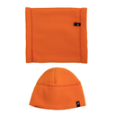 Child Fleece Cap and Gaiter Set in Orange