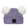 Infant Cotton Cuff Hat with Double Poms