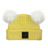 Infant Cotton Cuff Hat with Double Poms Sale
