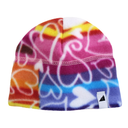 Infant Fleece Cap in Rainbow Heart