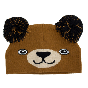 Infant Specialty Hat in Brown Bear Design