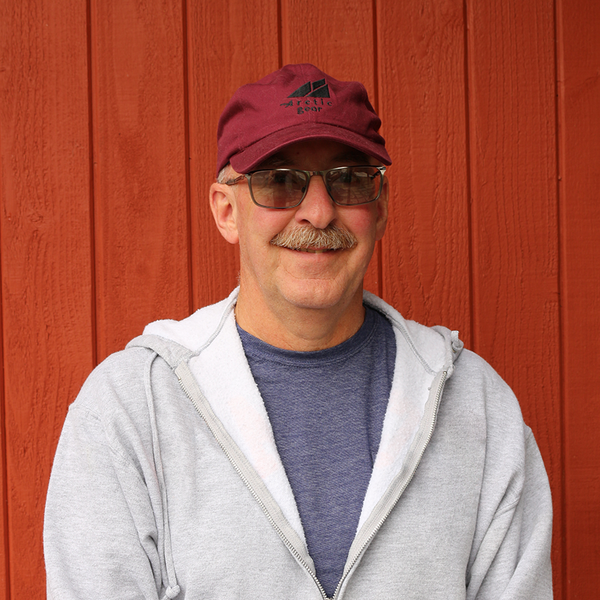 Model Wearing Adult Cap in Wine