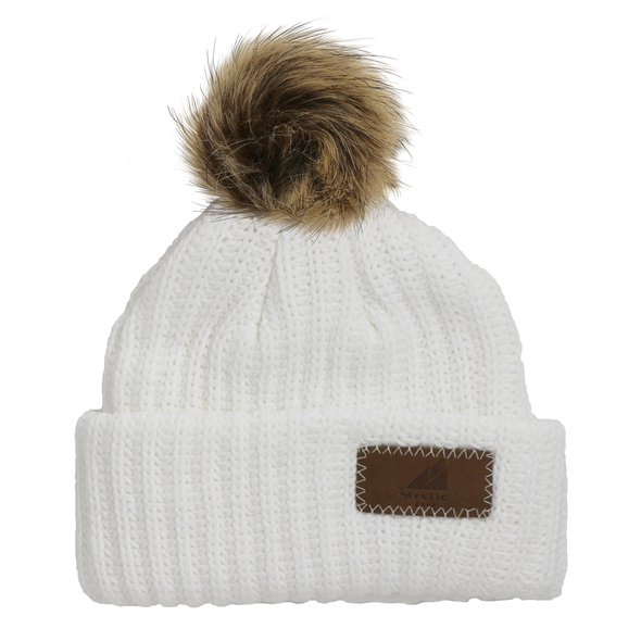 Toddler Cotton Cuff Hat with Pom