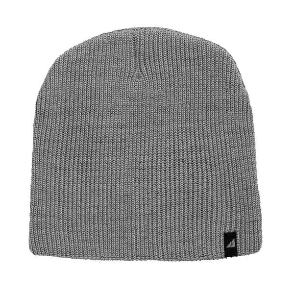Toddler Acrylic Beanie in Gray and Black